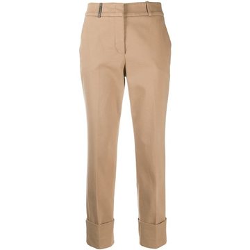 upturned hem trousers