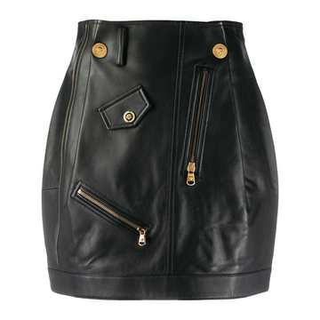 fitted biker skirt