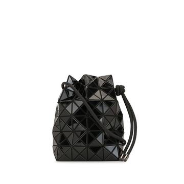 geometric patterned drawstring bag