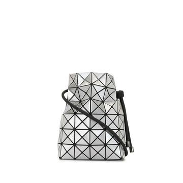 geometric patterned drawstring bag