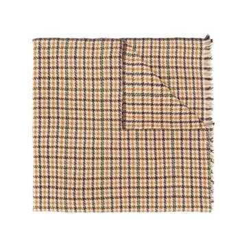 houndstooth check print scarf