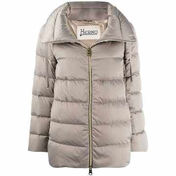 high-neck puffer jacket