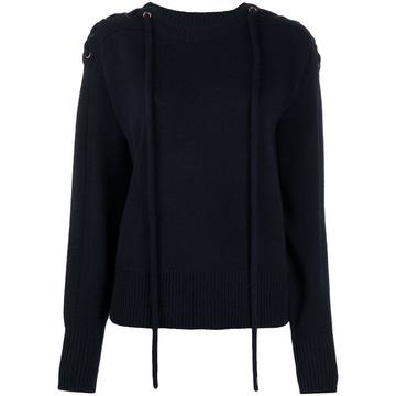 tie shoulder knit jumper