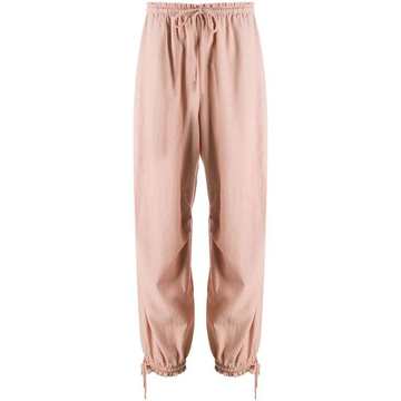 drawstring-cuff trousers