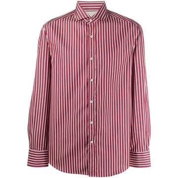 striped-print long-sleeve shirt