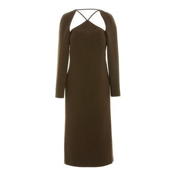 Paloma Cutout Wool Midi Dress