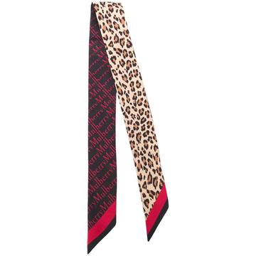 mix-print skinny scarf