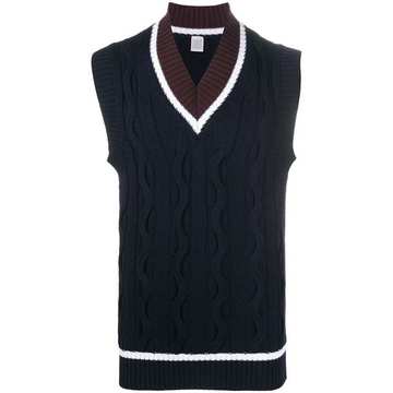 cable knit vest