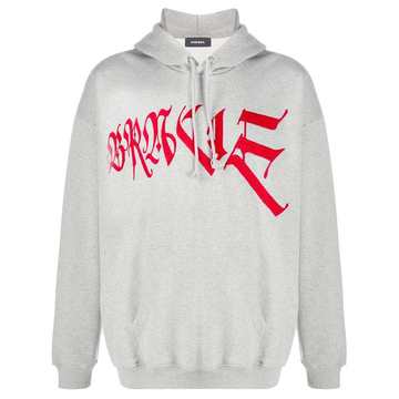 Brave embroidered hoodie