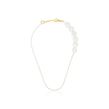 gold-plated pearl necklace