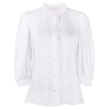 lace-detail shirt