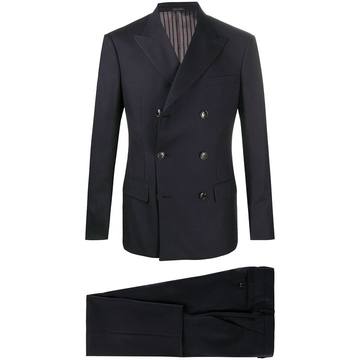 double-breasted two piece suit