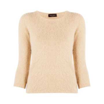 long-sleeved fine knit sweater