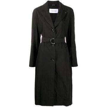 single-breasted trench coat