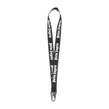 logo-print neck keyring