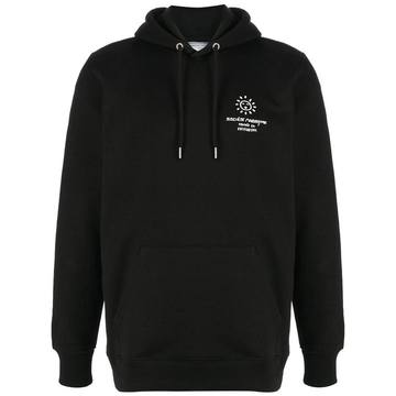 logo organic cotton hoodie