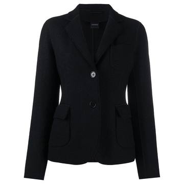 single-breasted wool blazer