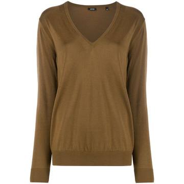 v-neck knitted jumper