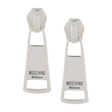 macro zip puller earrings