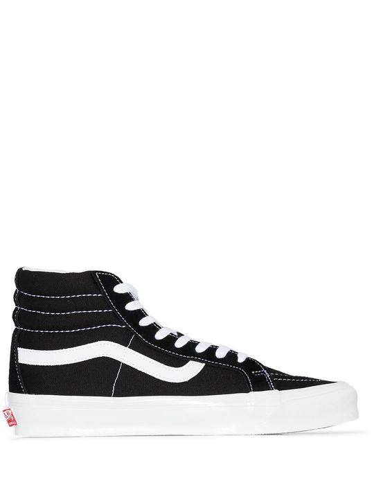 Black UA OG SK8-Hi LX high top suede sneakers展示图