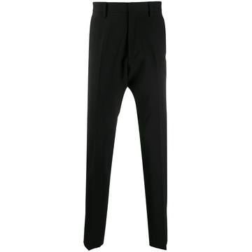 straight-leg logo-print trousers