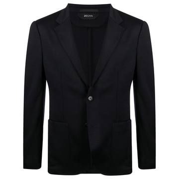 fitted single-breasted blazer