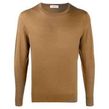 fine knit round neck jumper