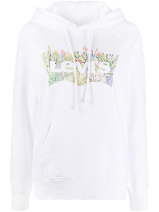 cactus logo print hoodie展示图