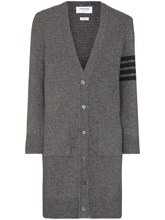 4-bar wool cashmere long cardigan展示图