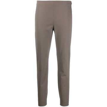 stretch cotton slim-fit trousers