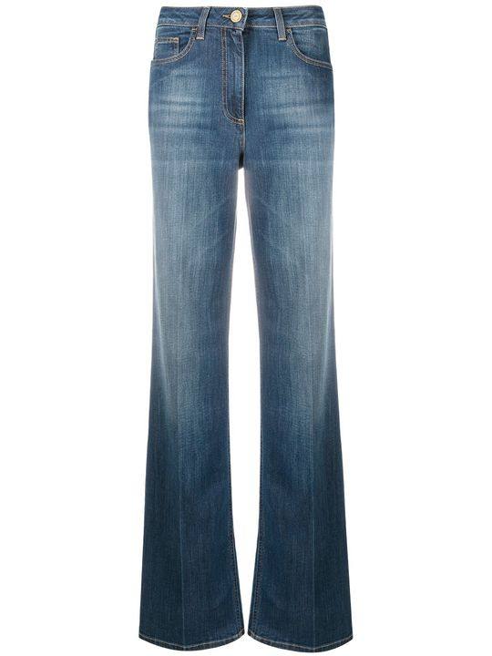 high-waisted wide leg jeans展示图