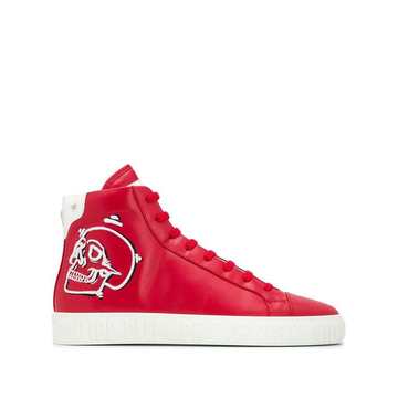 Skull high-top sneakers