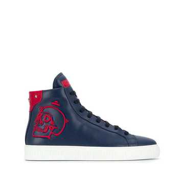 Skull high-top sneakers