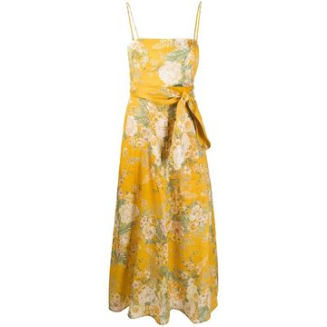 Dame floral flared midi dress