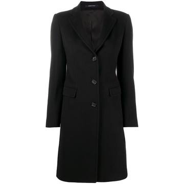 long-sleeved button up coat