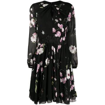 sheer floral dress