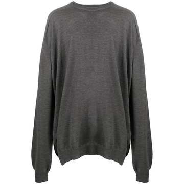 oversized long-sleeve jumper