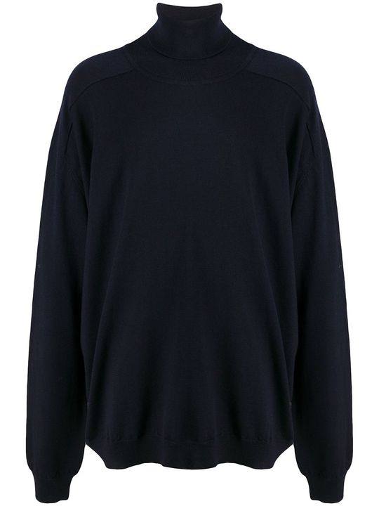 oversized roll-neck jumper展示图