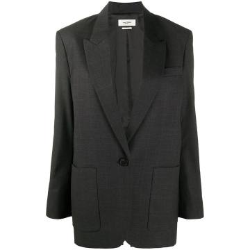 relaxed single-breasted blazer