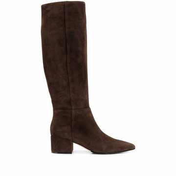 suede knee-high boots