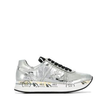 Conny crocodile-effect sneakers