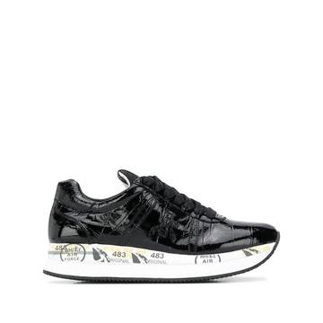 Conny crocodile-effect sneakers