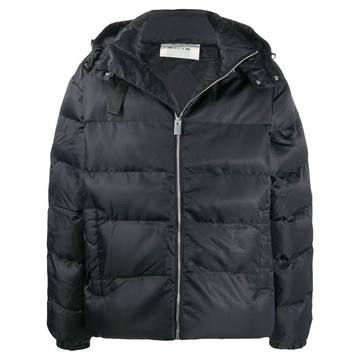 hooded puffer jacket