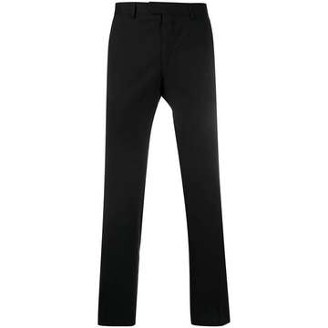 wool-blend slim fit trousers