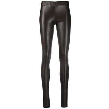 skinny leather trousers