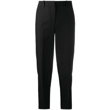 straight-leg cropped trousers