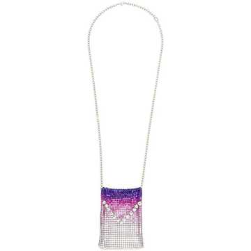 Multicoloured Pixel mesh necklace