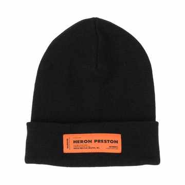 logo patch beanie hat