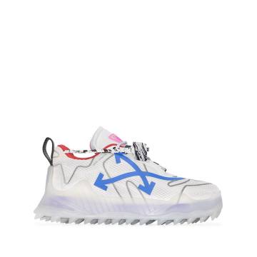 white Odsy mesh transparent leather sneakers