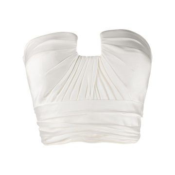 gathered bustier top